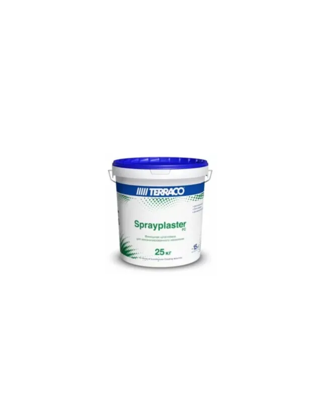 Terraco Sprayplaster acrilic Finishcoat FC 25 кг ВЕДРО, Финишная готовая шпаклевка